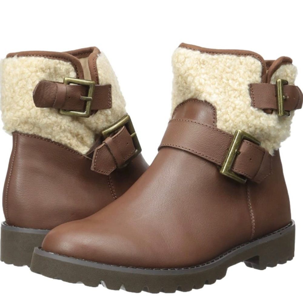 Easy Spirit Brower Leather Ankle Boots‎ Fisherman Core D19